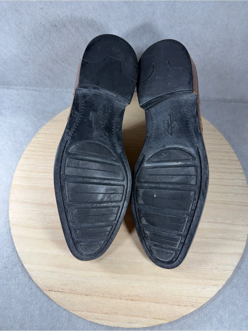 Men's Brown Leather Wingtip Oxford Dress Shoes
